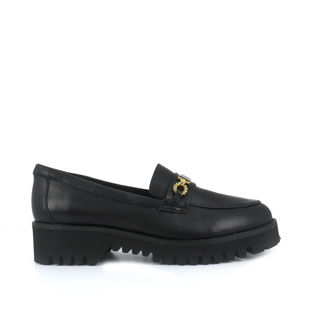 Mocasines Tory Buckle  negro para Mujer
