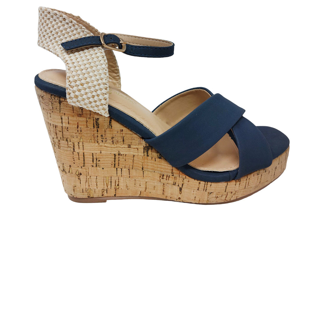 Sandalias Lena navy para Mujer