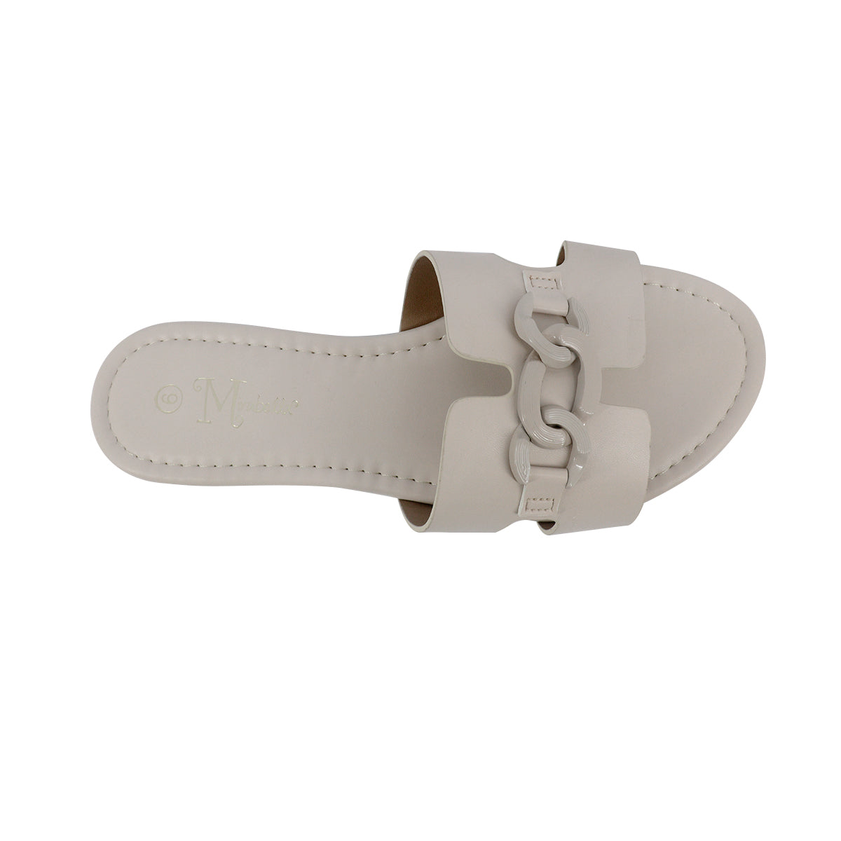 Sandalias flats Cady taupe para Mujer