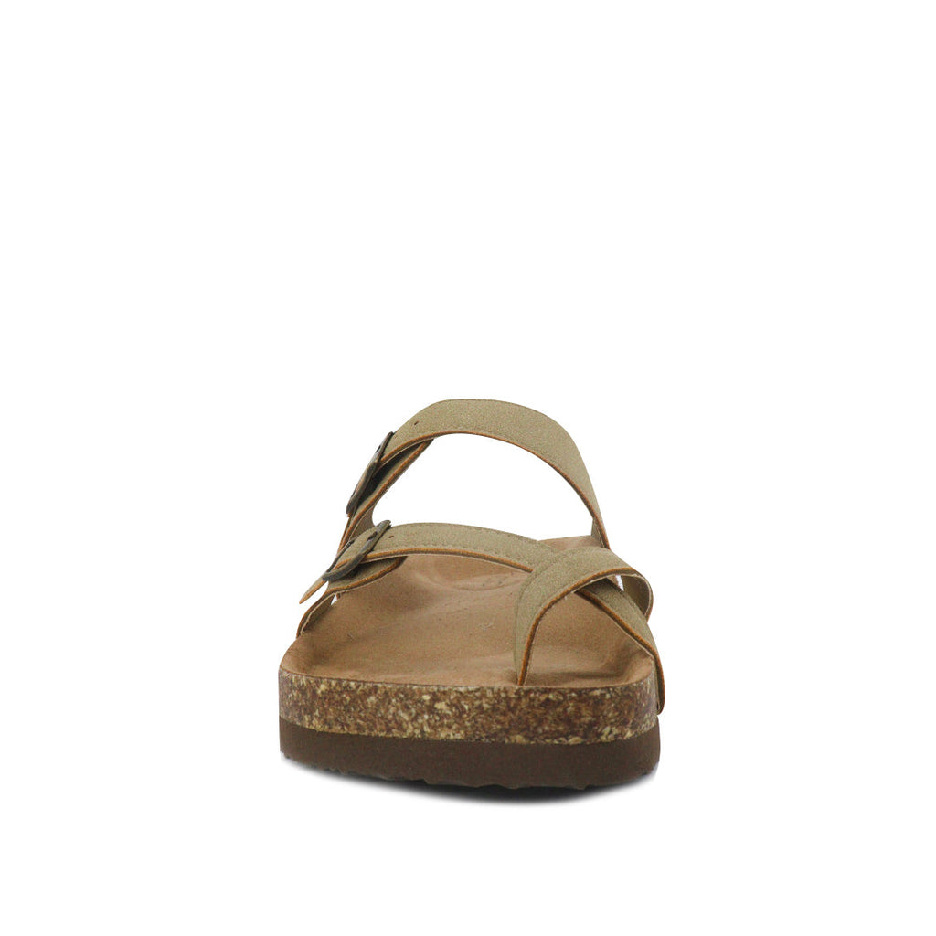 Sandalias flats Berkeley taupe para Mujer