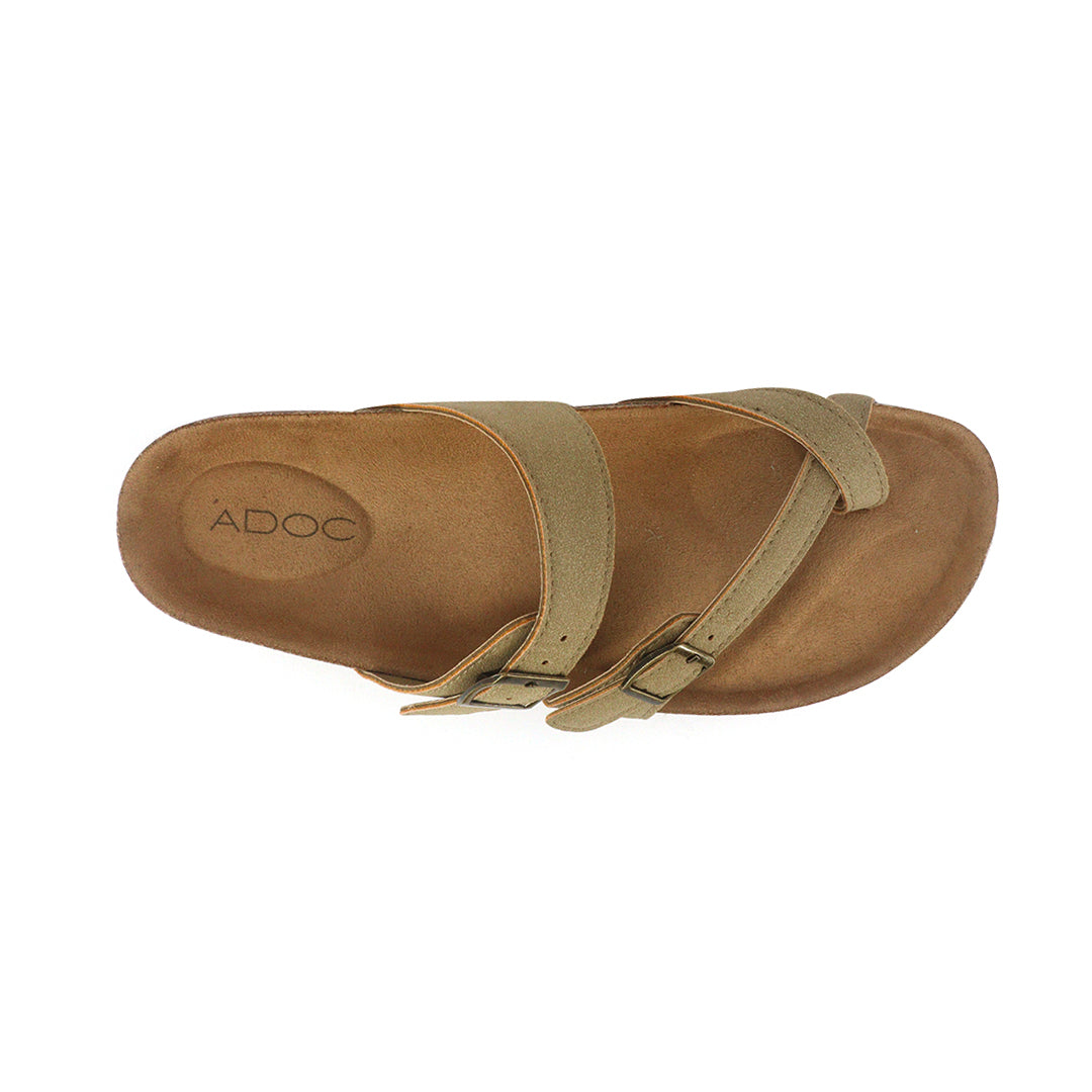 Sandalias flats Berkeley taupe para Mujer