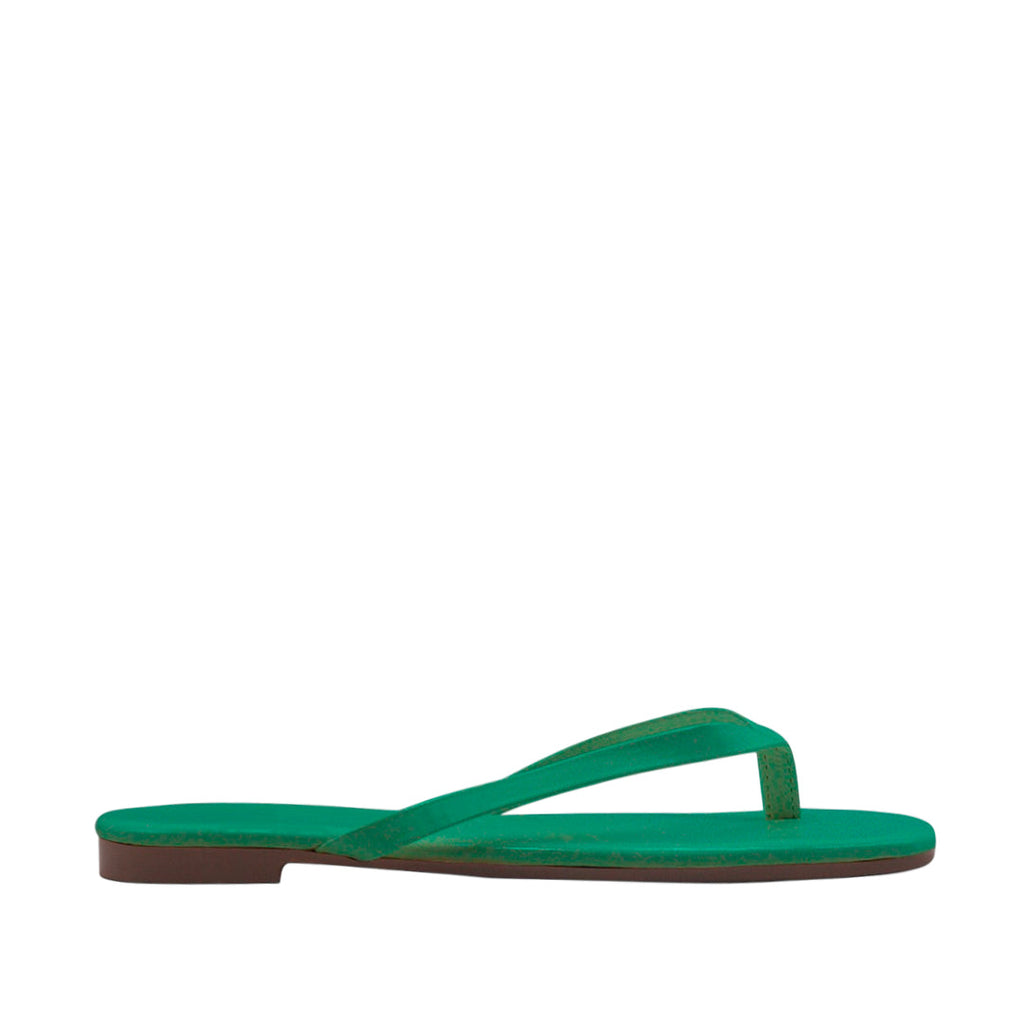 Sandalias flats Karen1 verde para Mujer