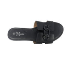 Sandalias flats Cady negro para Mujer