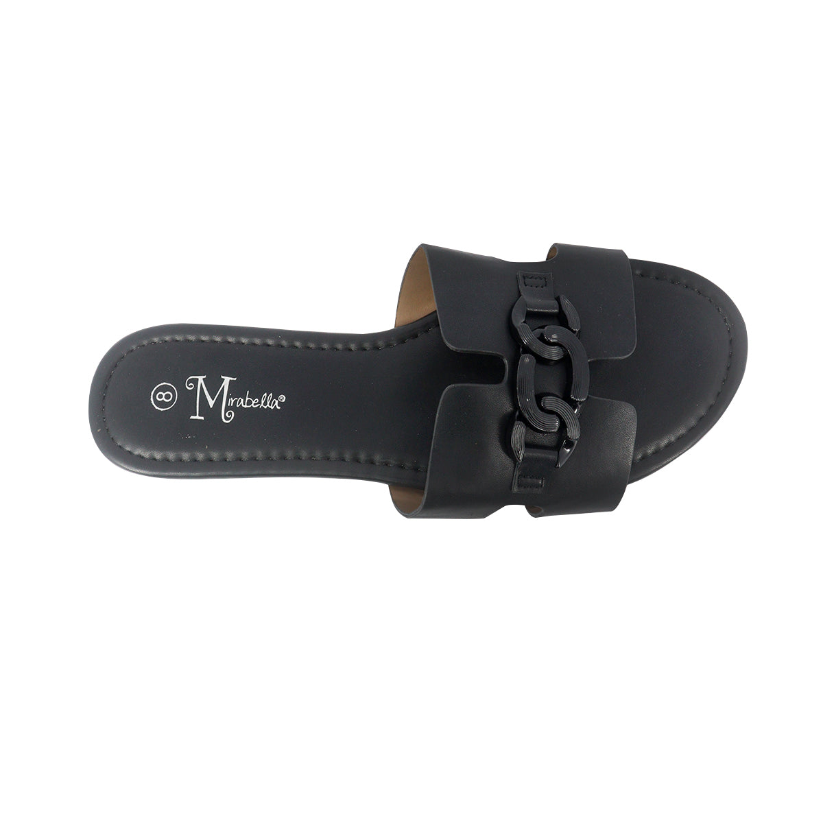 Sandalias flats Cady negro para Mujer