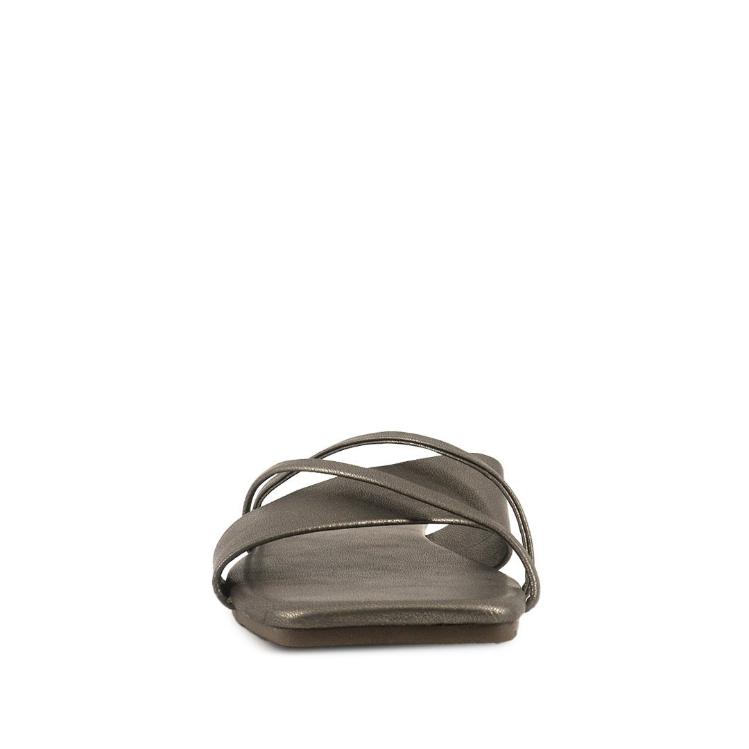 Sandalias flats Karina dorado para Mujer