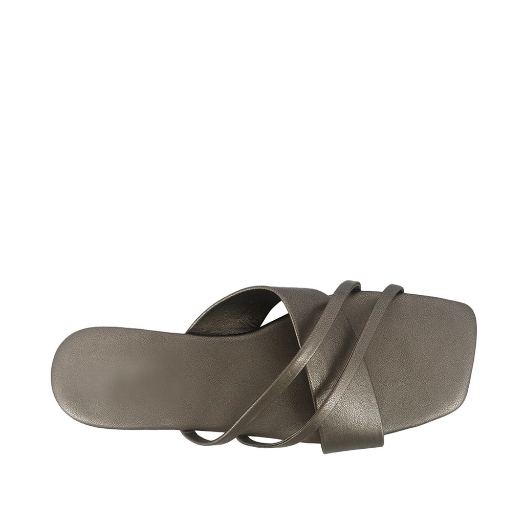 Sandalias flats Karina dorado para Mujer