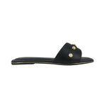 Sandalias flats Neva negro para Mujer