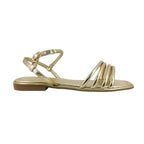Sandalias flats Eve dorado para Mujer