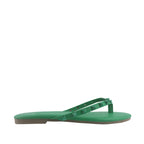 Sandalias flats Karen verde para Mujer