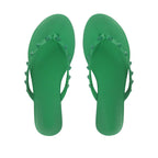 Sandalias flats Karen verde para Mujer