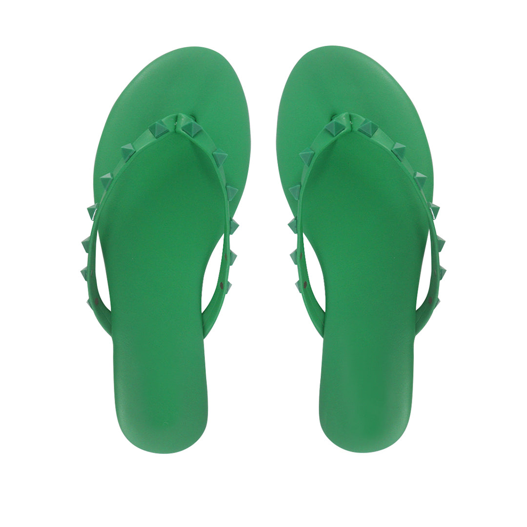 Sandalias flats Karen verde para Mujer