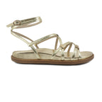 Sandalias flats Daisy dorado para Mujer
