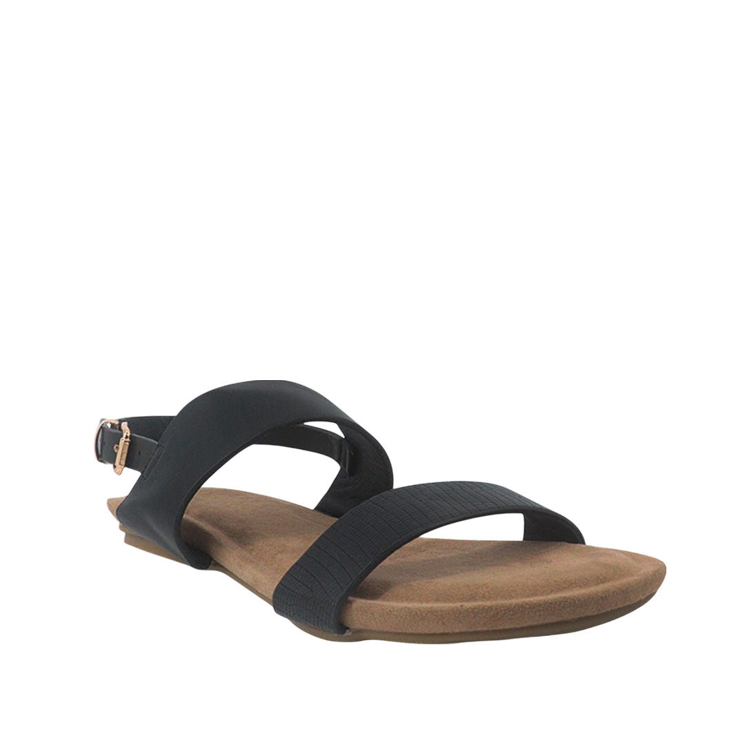 Sandalias flats Sharon negro para Mujer