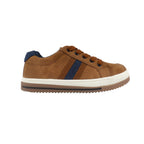 Sneakers Charles color café para niños
