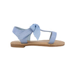 Sandalias flats Blair color celeste para niñas