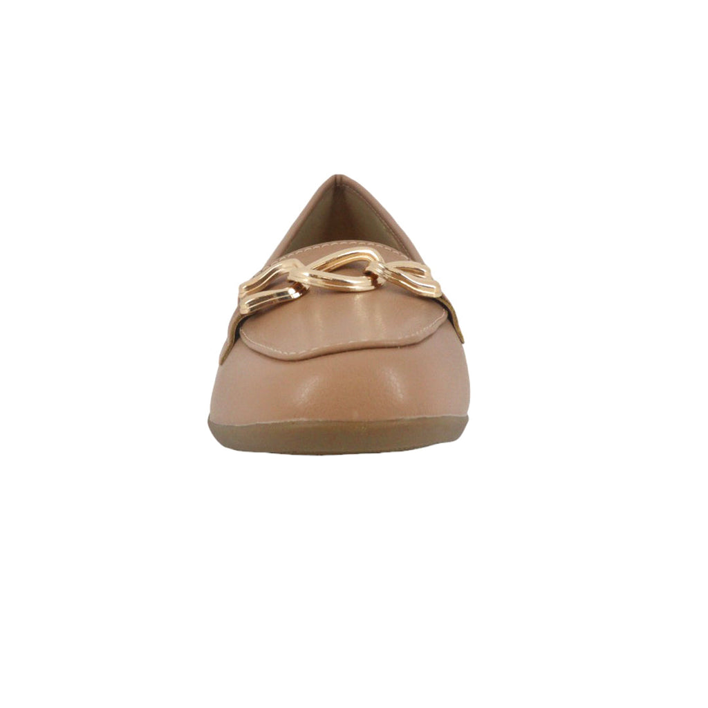 Zapatos de cuña Gloria color nude para mujer