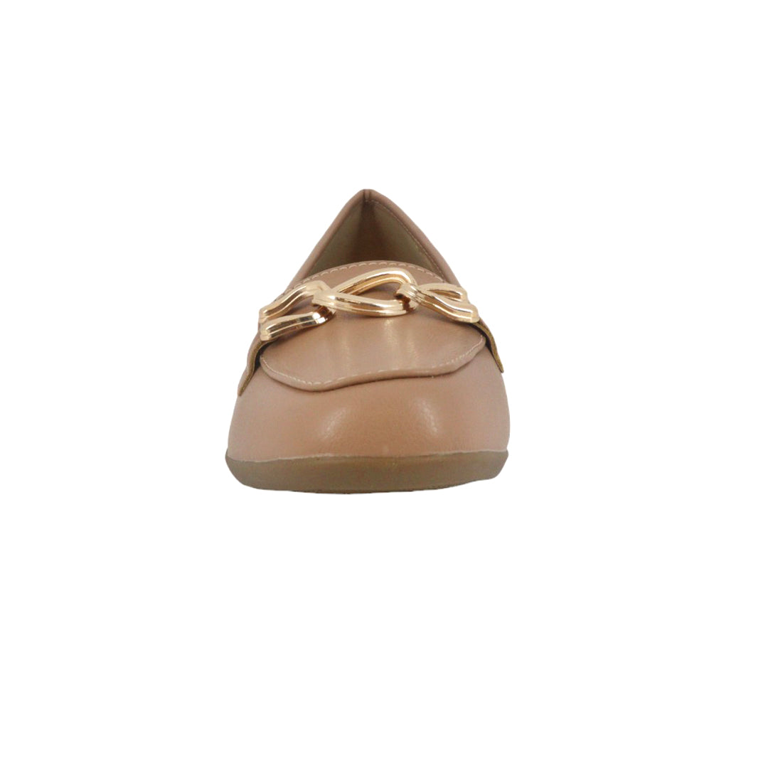Zapatos de cuña Gloria color nude para mujer