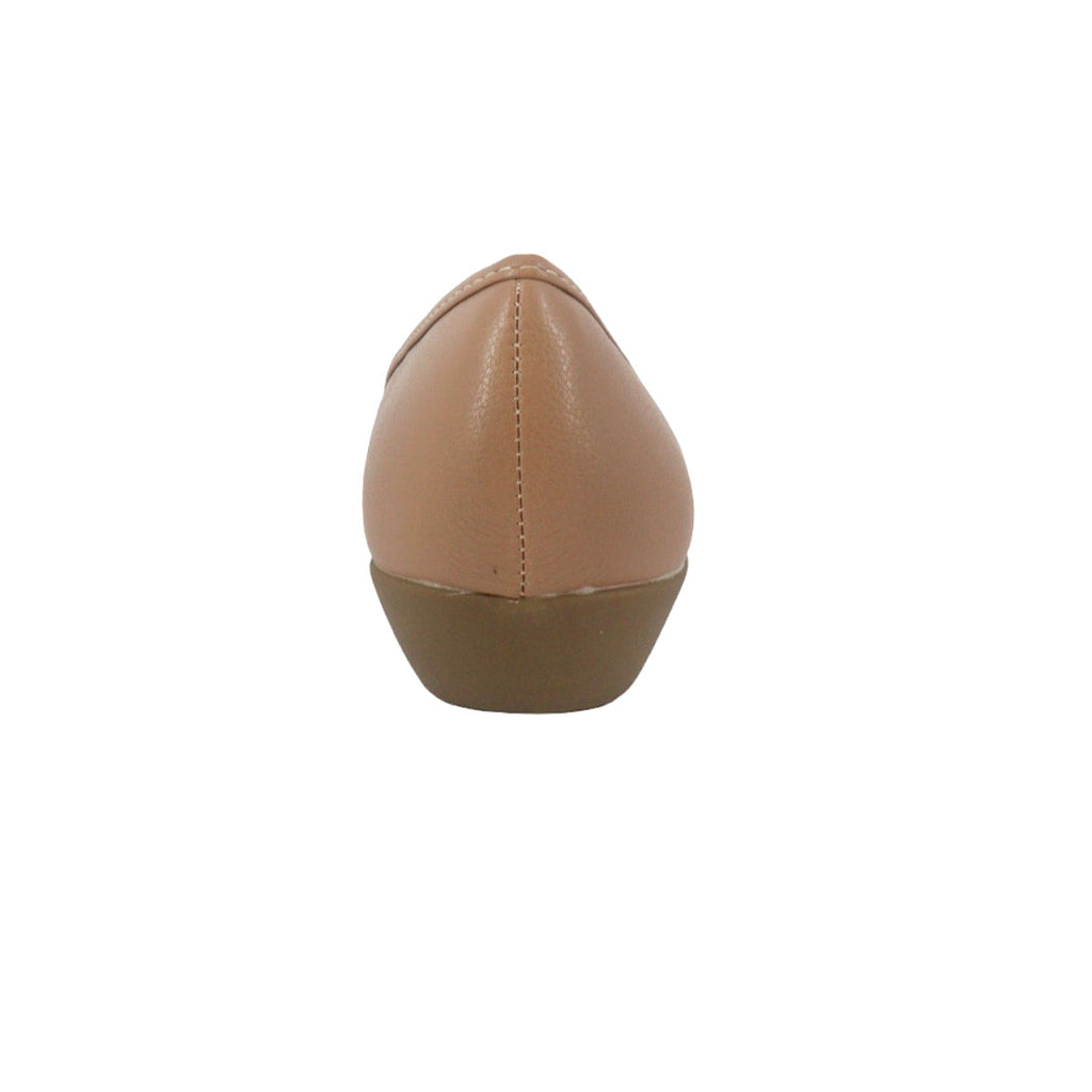 Zapatos de cuña Gloria color nude para mujer