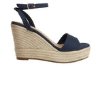 Sandalias de cuña Anitta color marino para mujer