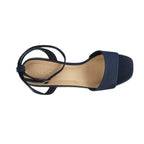 Sandalias de cuña Anitta color marino para mujer
