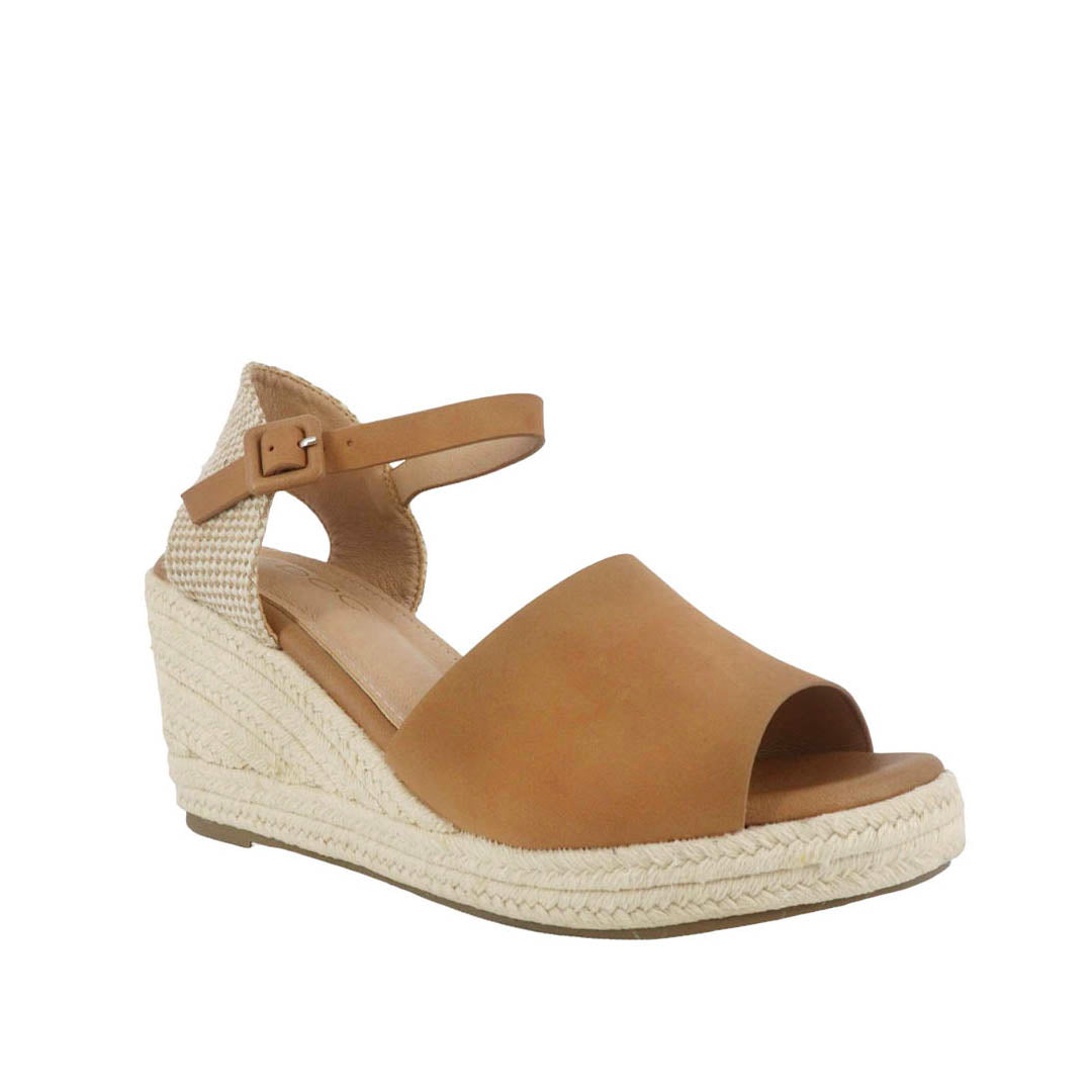 Sandalias de cuña Anaya color tan para mujer
