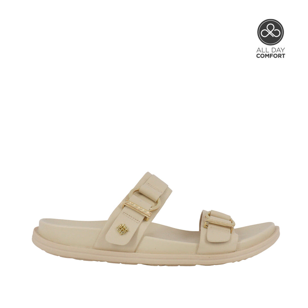 Sandalias flats Darcy para mujer color blanco