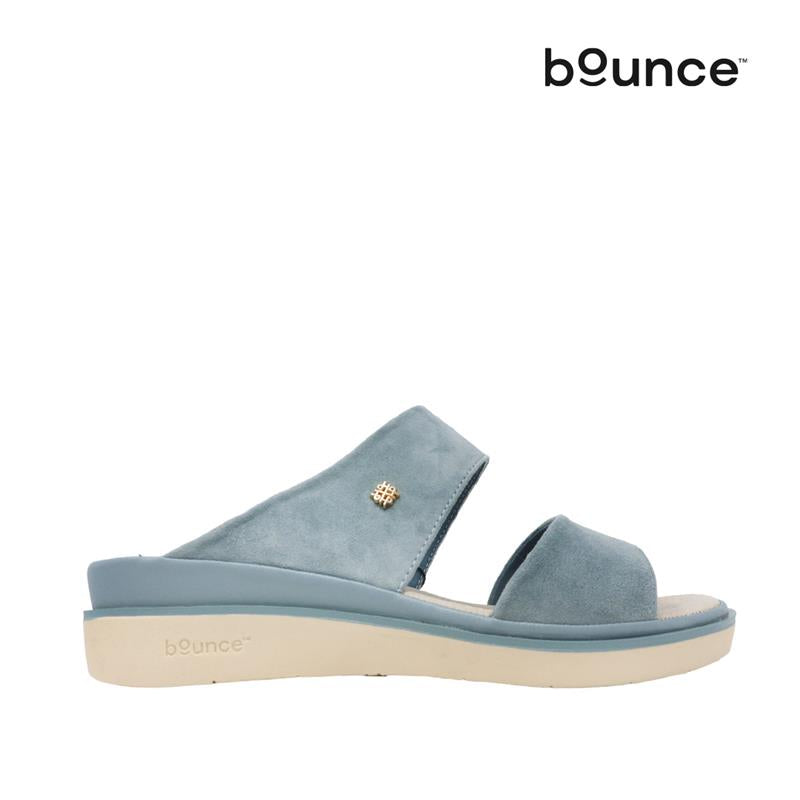 Sandalias flats Charon para mujer color celeste