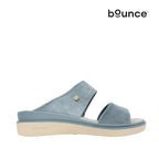 Sandalias flats Charon para mujer color celeste