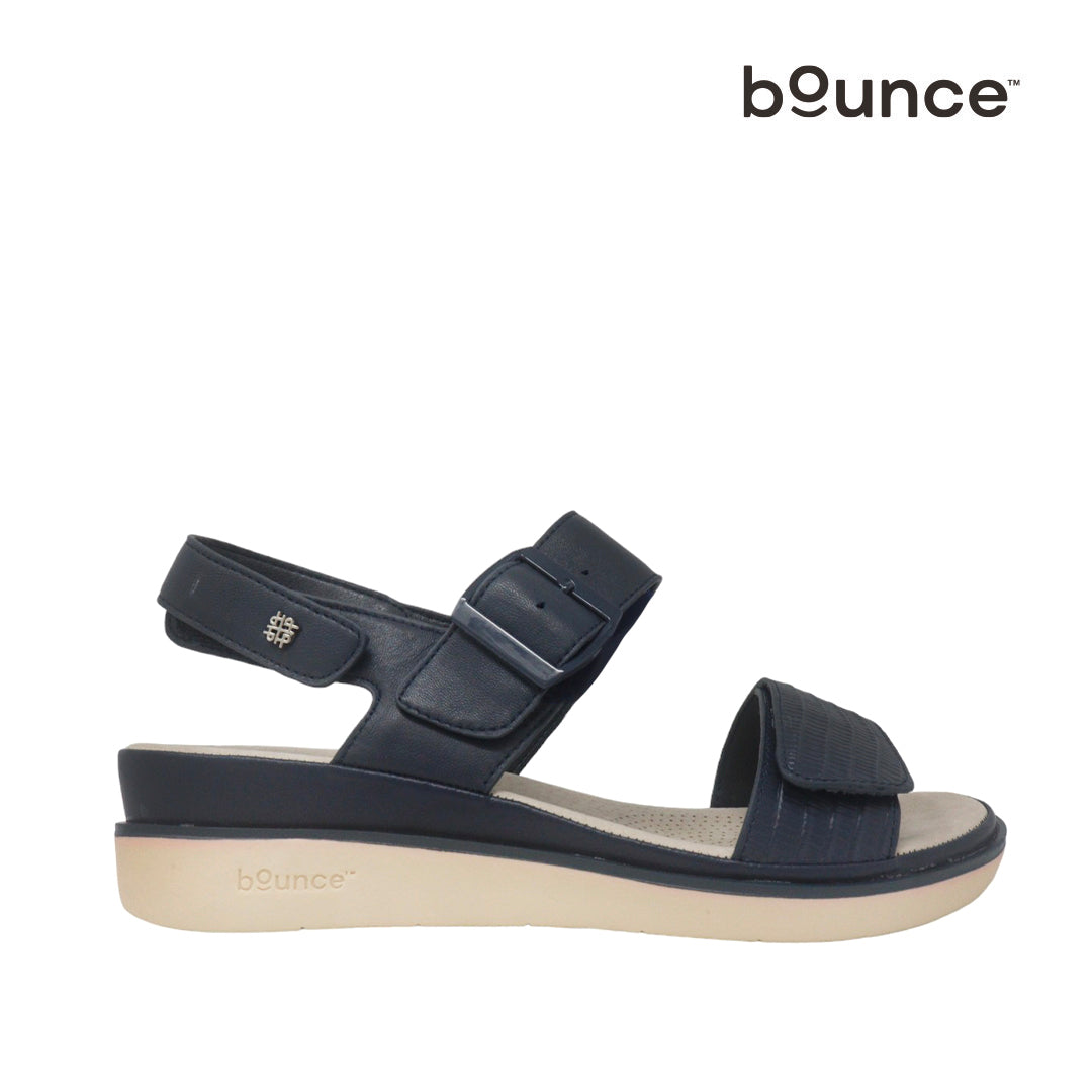 Sandalias flats Cheila para mujer color navy