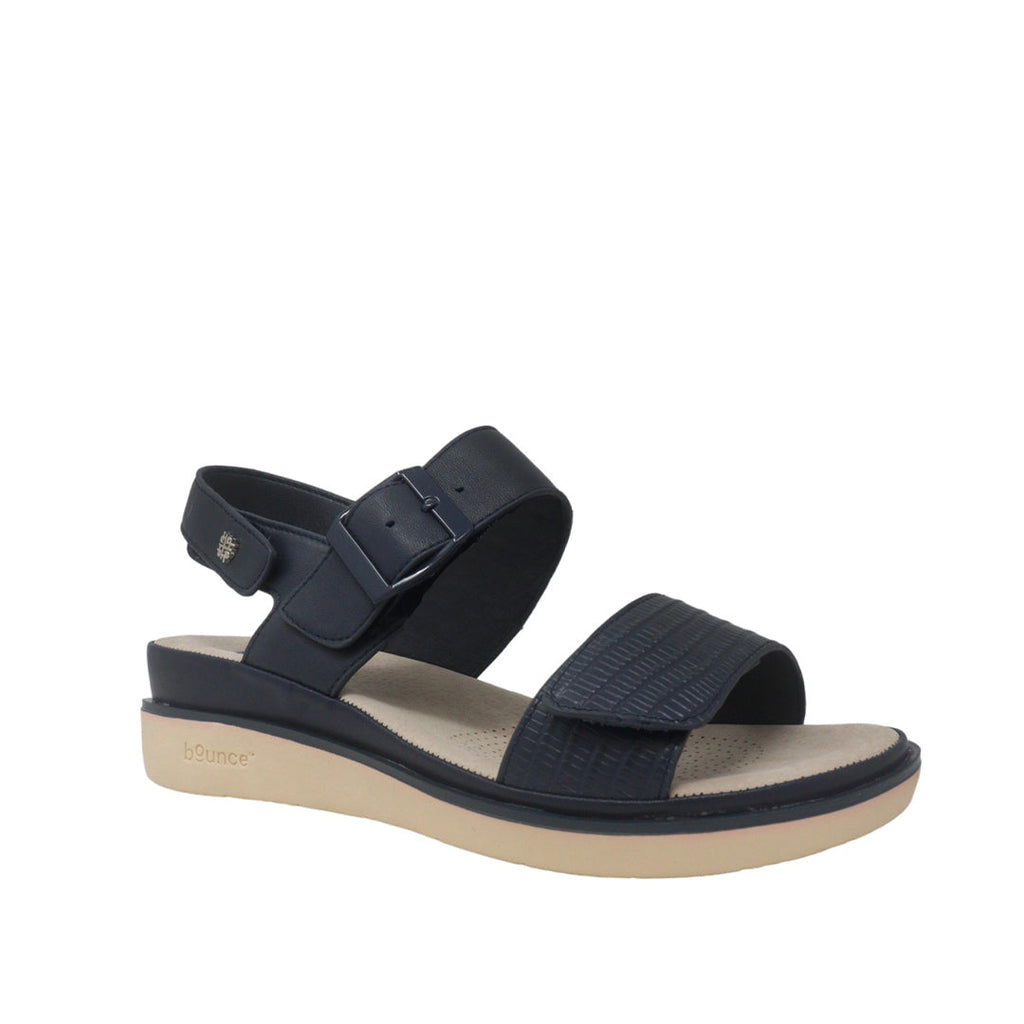Sandalias flats Cheila para mujer color navy
