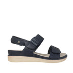 Sandalias flats Cheila para mujer color navy