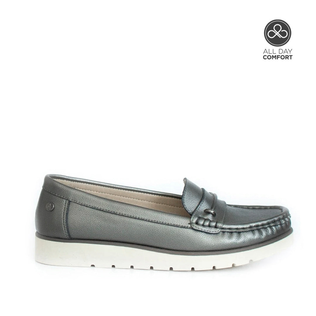 Mocasines Andrea para mujer color pewter