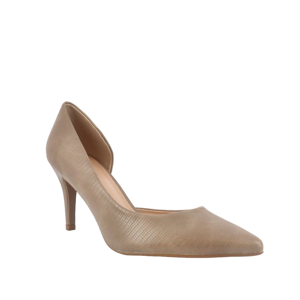 Zapatos de tacón Amina color taupe para mujer