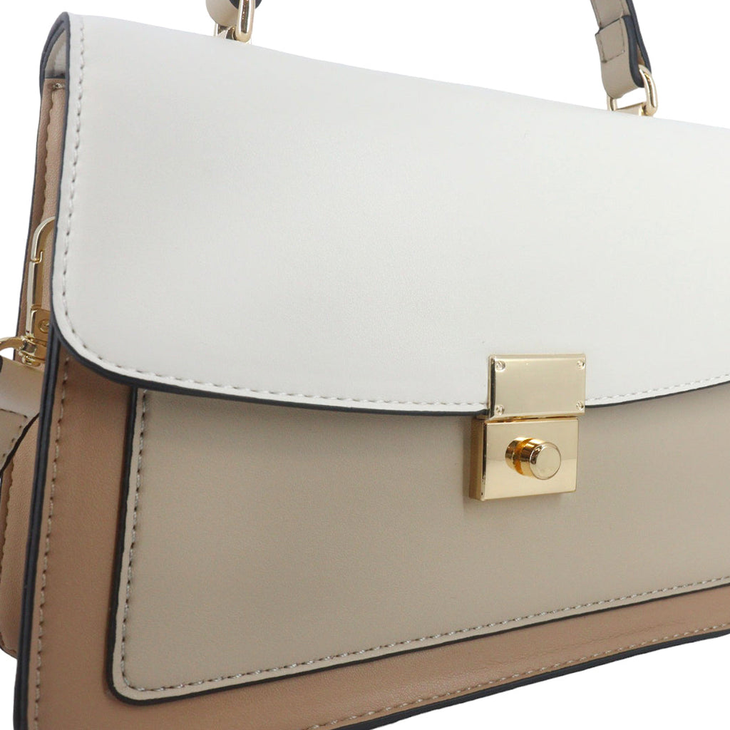Cartera Valerie color blanco
