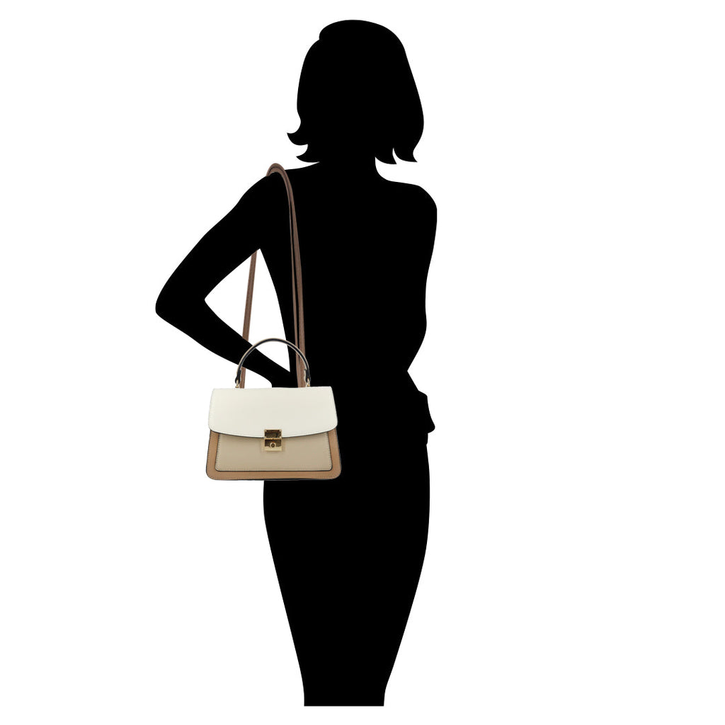 Cartera Valerie color blanco
