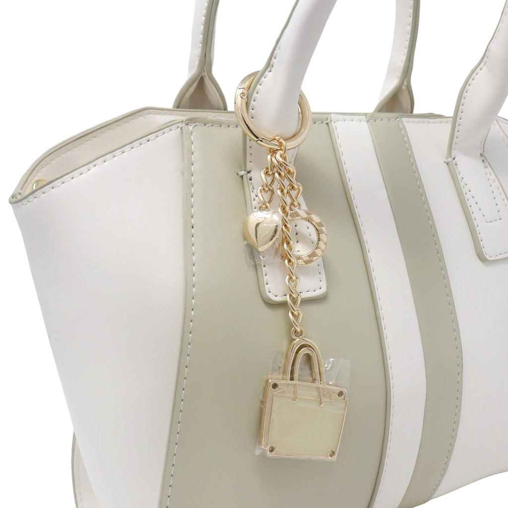 Cartera Krizza color blanco