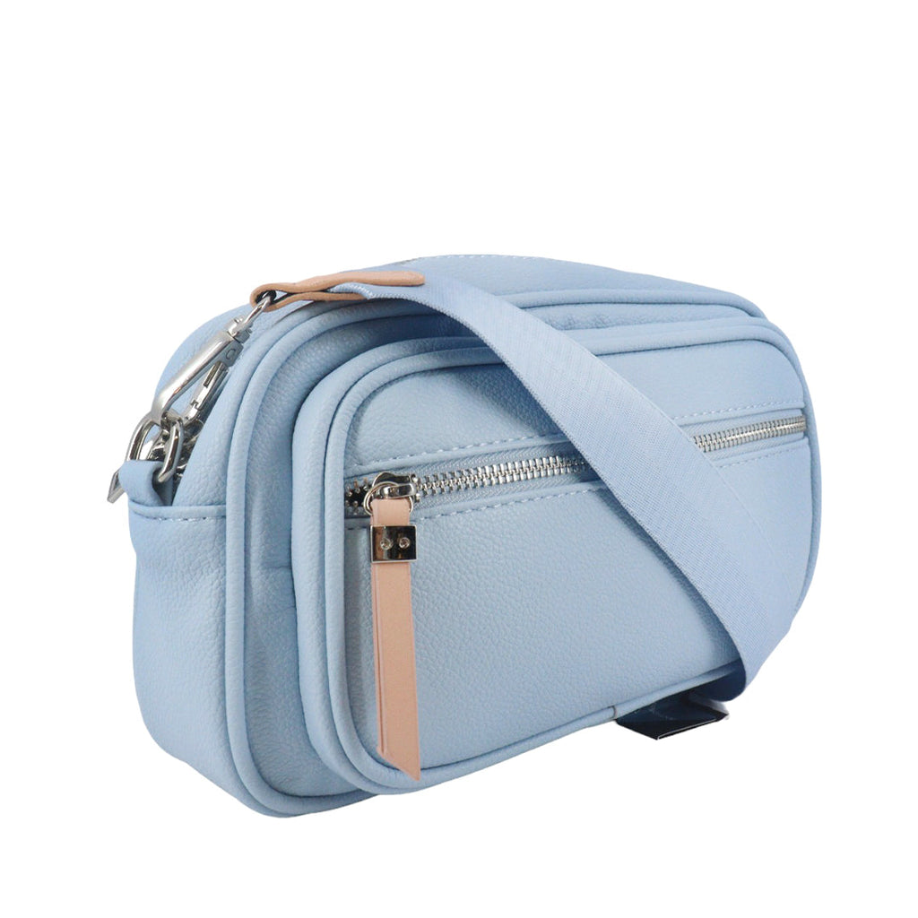 Cartera Zara color celeste para mujer