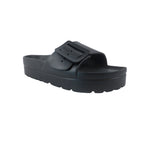 Sandalias flats Maha negro para mujer