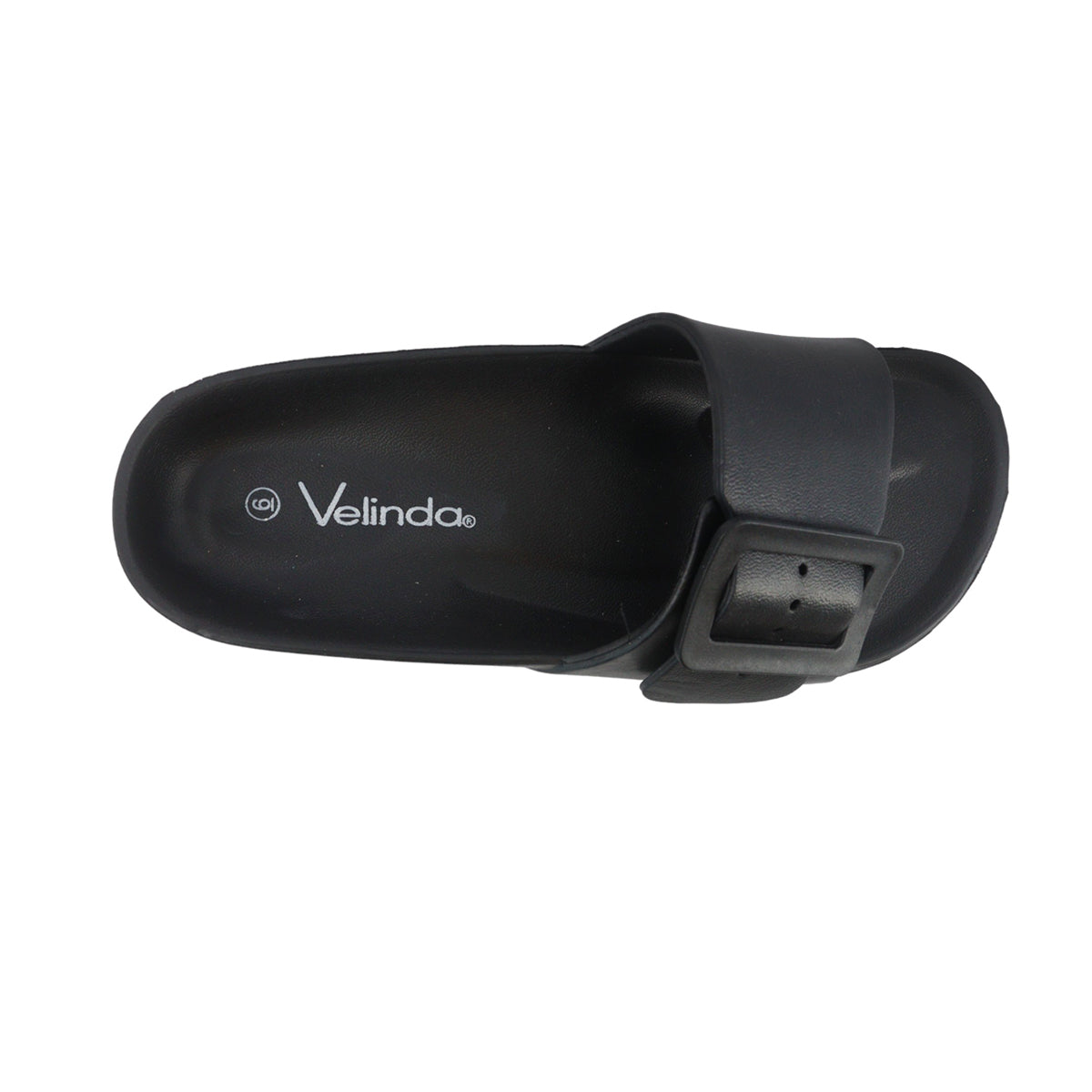 Sandalias flats Maha negro para mujer