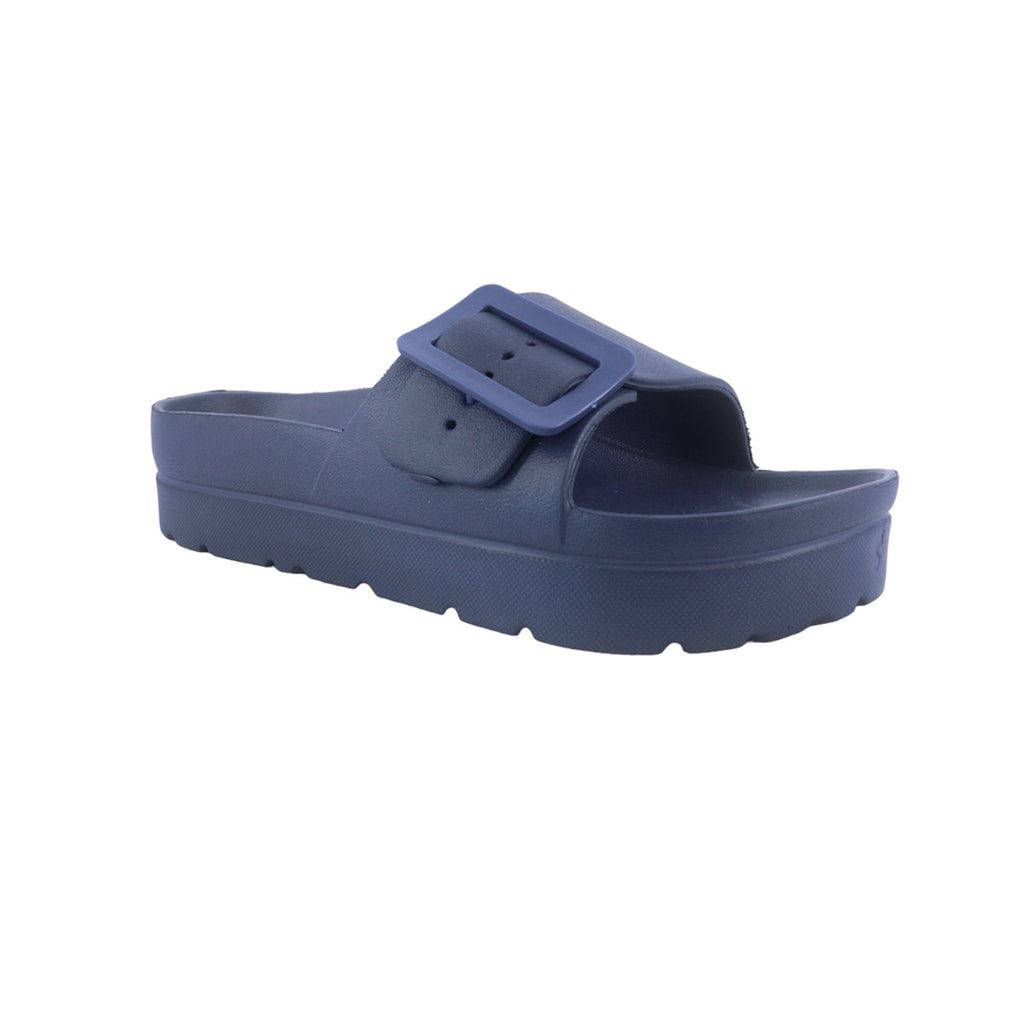 Sandalias flats Maha navy para mujer