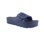 Sandalias flats Maha navy para mujer