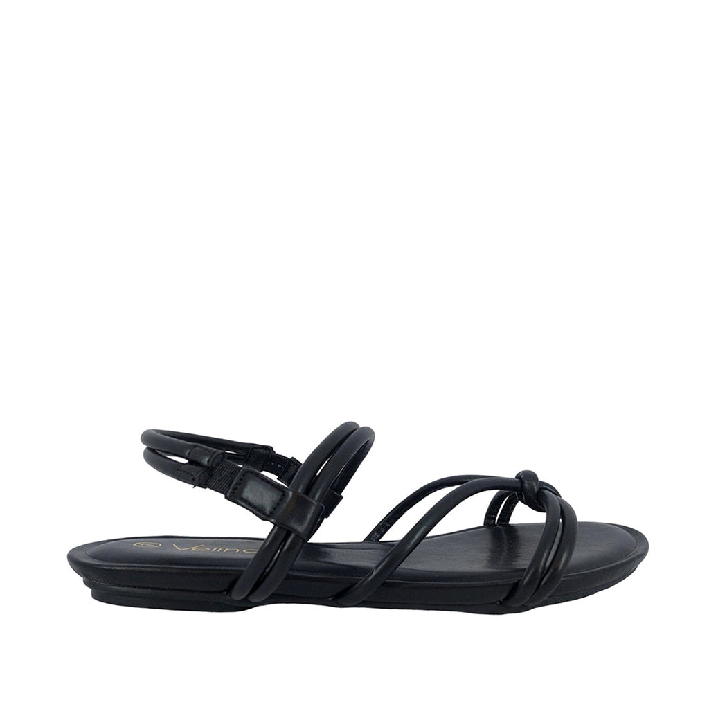 Sandalias flats Tully negro para mujer