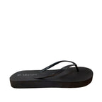 Sandalias flats Aruba negro para mujer