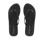 Sandalias flats Aruba negro para mujer