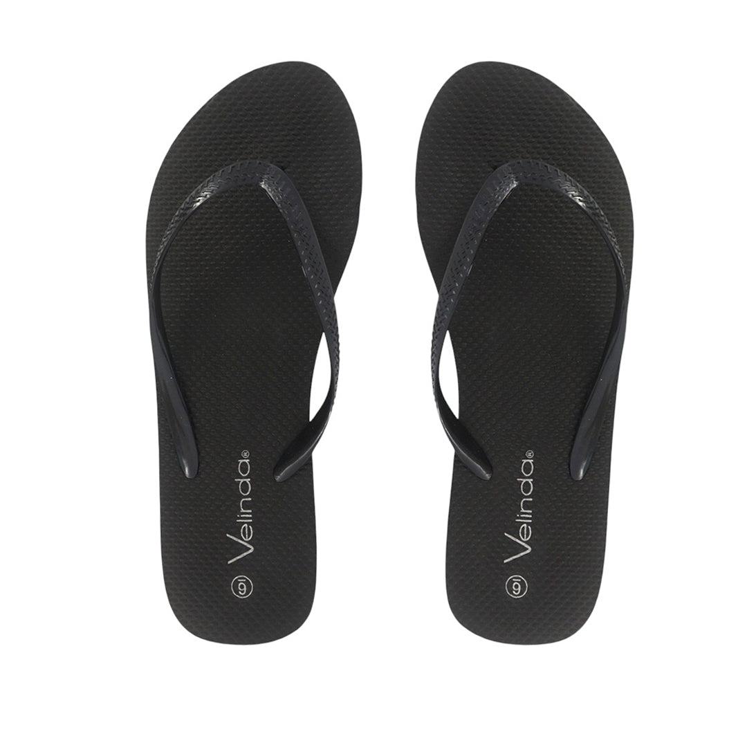 Sandalias flats Aruba negro para mujer