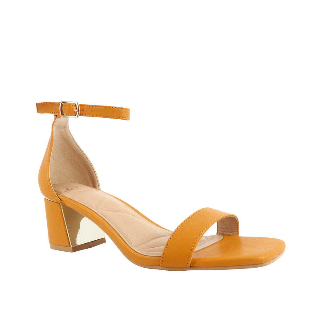 Sandalias de tacón Shayla color amarillo