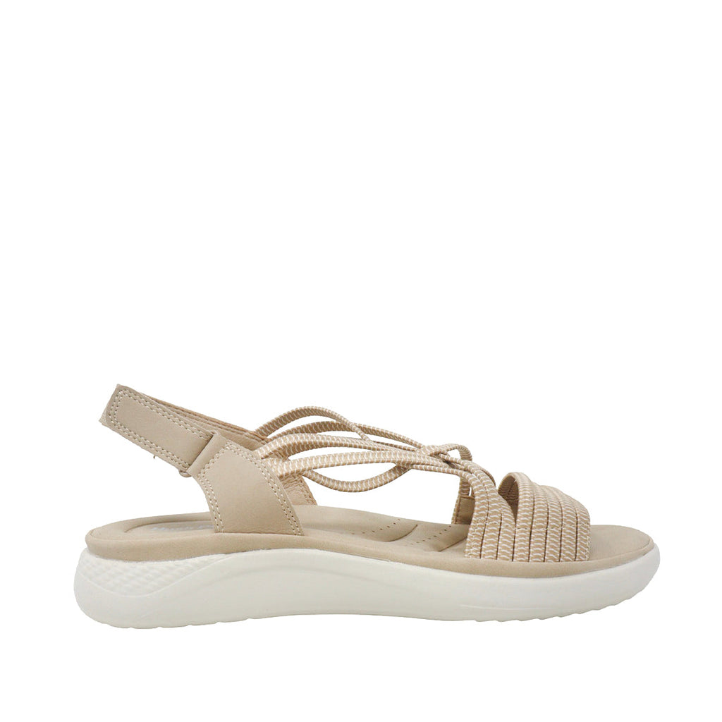 Sandalias flats Dennise beige para Mujer