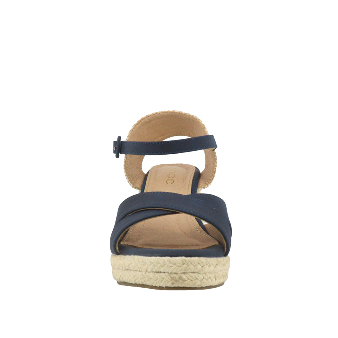 Sandalias de cuña Lya color navy