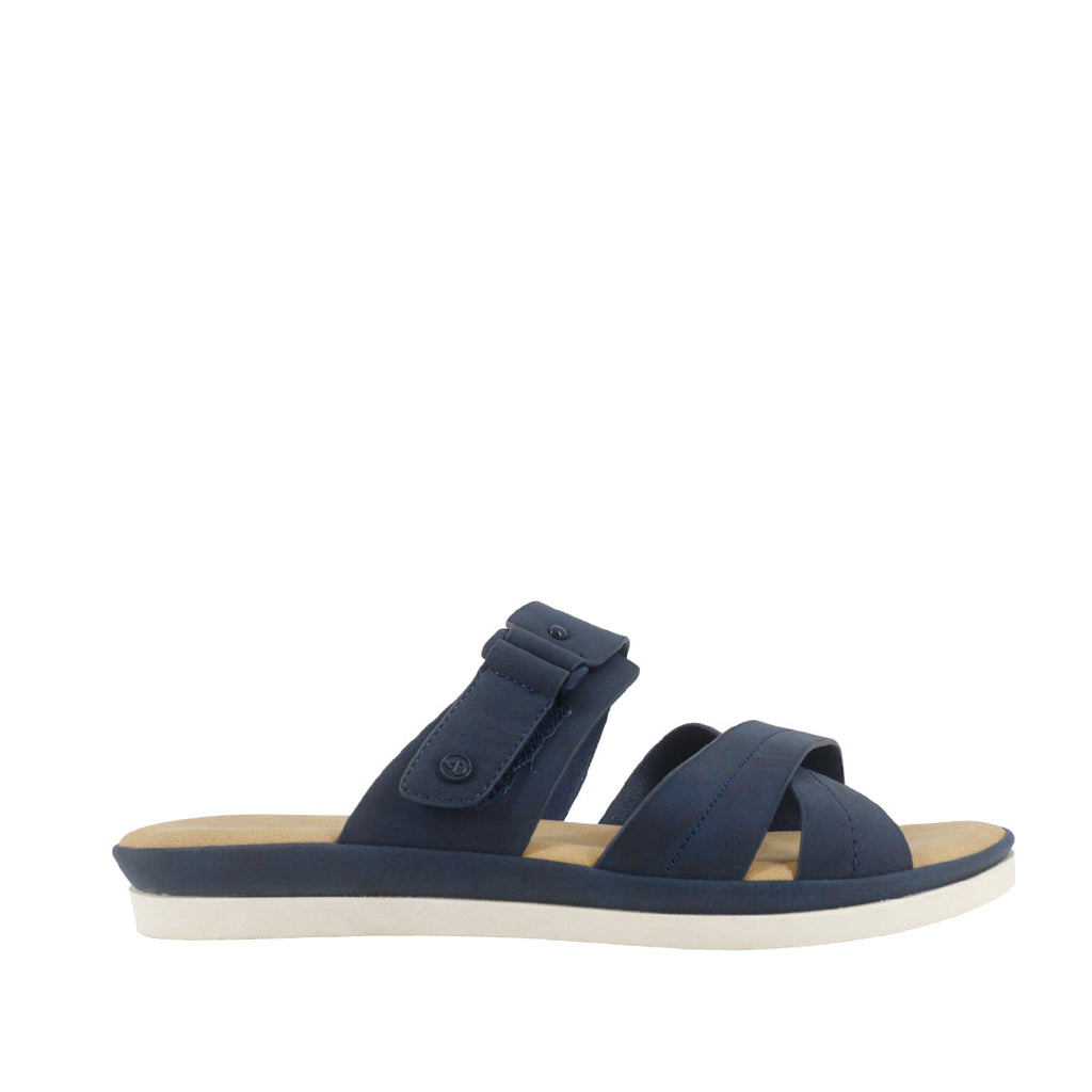 Sandalias slip on Halia color marino