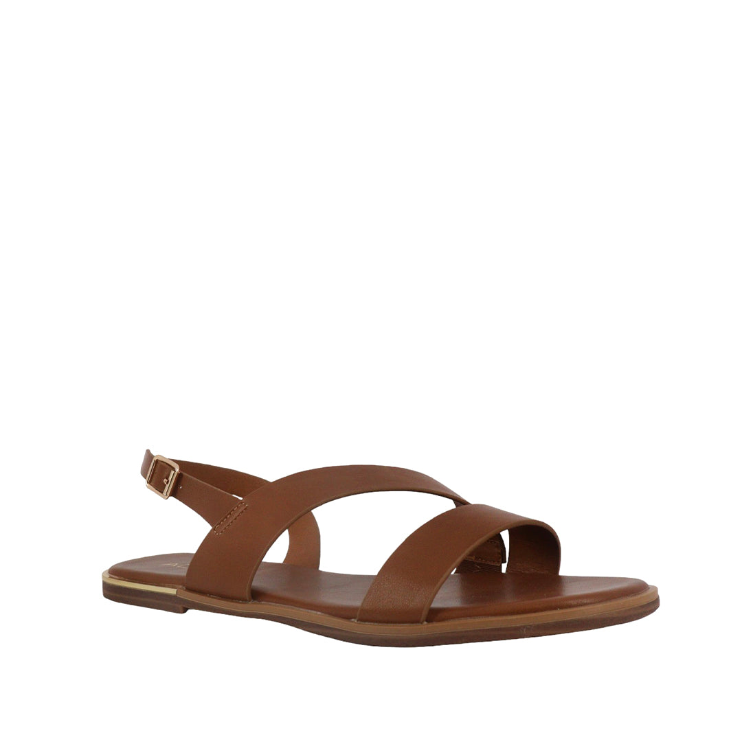 Sandalias flats Galatea color tan